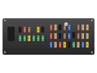 2022 Ford Bronco U725 Body control module fuse box (passenger compartment) diagram