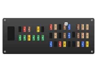 2023 Ford Bronco U725 Body control module fuse box (passenger compartment) diagram