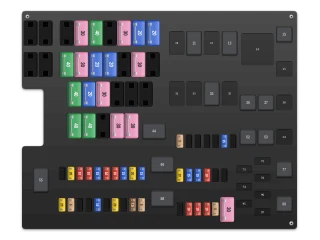 2011 Ford Edge I Power distribution box fuse box diagram