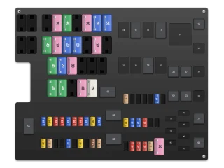 2013 Ford Edge I Power distribution box fuse box diagram