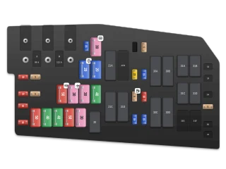 2008 Ford Escape II Power distribution box (Hybrid) fuse box diagram