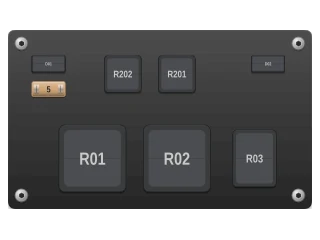 2008 Ford F-150 XI Auxiliary relay box (with DRL and 4x4) fuse box diagram