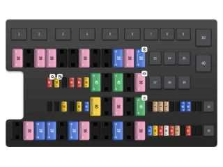 2009 Ford F-150 XII Power distribution box fuse box diagram