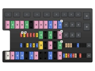 2010 Ford F-150 XII Power distribution box fuse box diagram