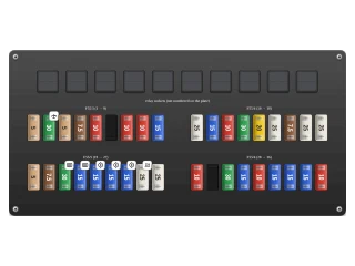 2011 Mercedes-Benz Sprinter W906 Fuse box under the driver's seat diagram
