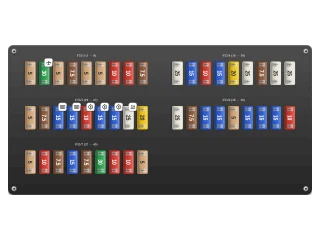 2016 Mercedes-Benz Sprinter W906 Fuse box under the driver's seat diagram