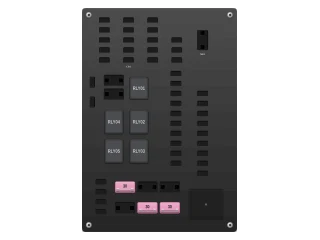 2016 Opel Mokka J13 Instrument panel fuse box (slow-blow fuses) diagram