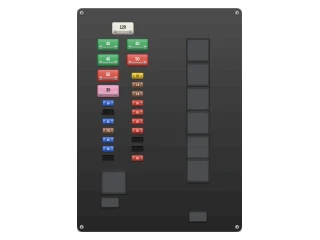 2000 Toyota Tundra I Engine compartment fuse box (5VZ-FE V6) diagram