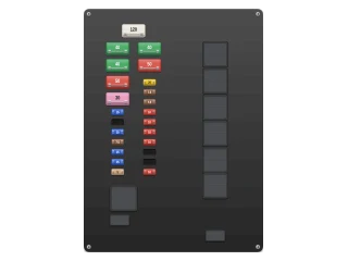 2001 Toyota Tundra I Engine compartment fuse box (5VZ-FE V6) diagram