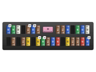 2007 Toyota Tundra II Instrument panel fuse box diagram