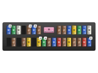 2010 Toyota Tundra II Instrument panel fuse box diagram