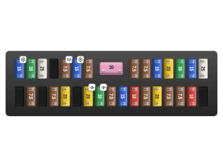 2012 Toyota Tundra II Instrument panel fuse box diagram