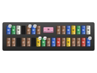 2017 Toyota Tundra II Instrument panel fuse box diagram