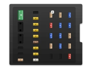 2014 Volvo S60 II Glove compartment fuse box A diagram
