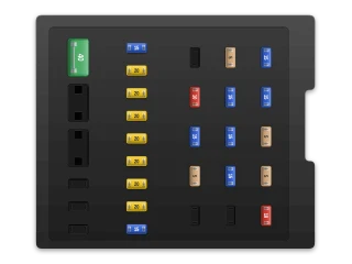2011 Volvo XC60 I Glove compartment fuse box A diagram