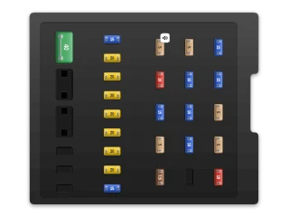 2012 Volvo XC60 I Glove compartment fuse box A diagram