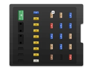 2014 Volvo XC60 I Glove compartment fuse box A diagram