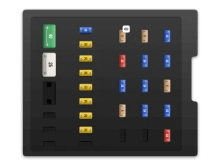 2016 Volvo XC60 I Glove compartment fuse box A diagram